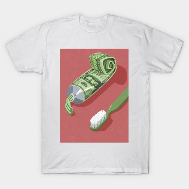 Tooth Paste T-Shirt by John Holcroft